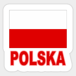 The Pride of Poland - Polish Flag and Language Sticker